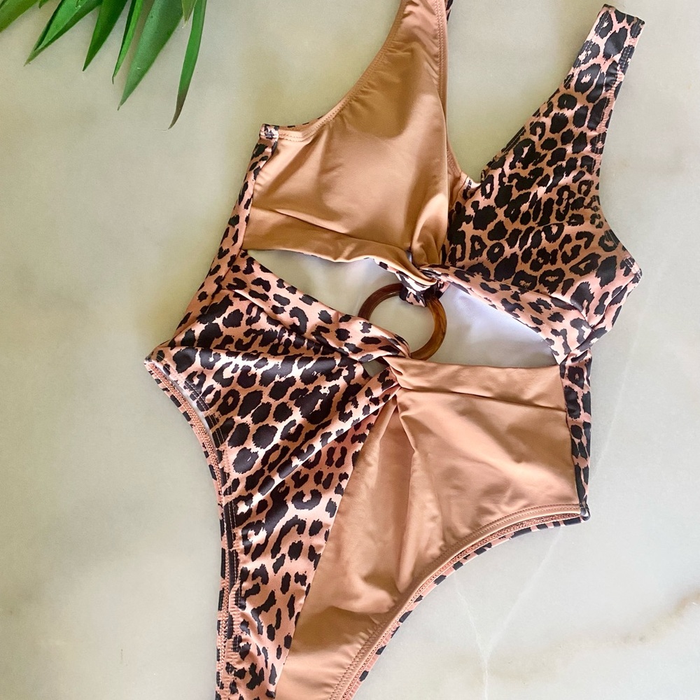 SHEIN Cheetah One Piece Swimsuit